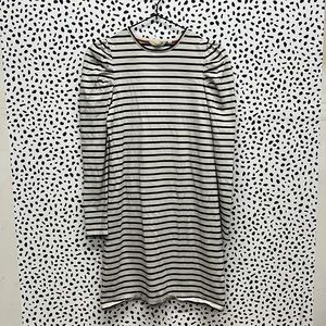 Boden Puff Sleeve Striped Dress